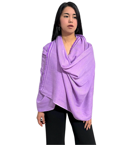 Lavender Pashmina Cashmere Shawl